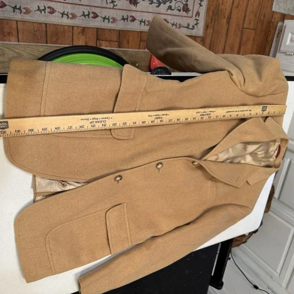 Jos A Bank 100% Camel Hair Blazer Jacket Mens 42 Two Button Business Sport Coat